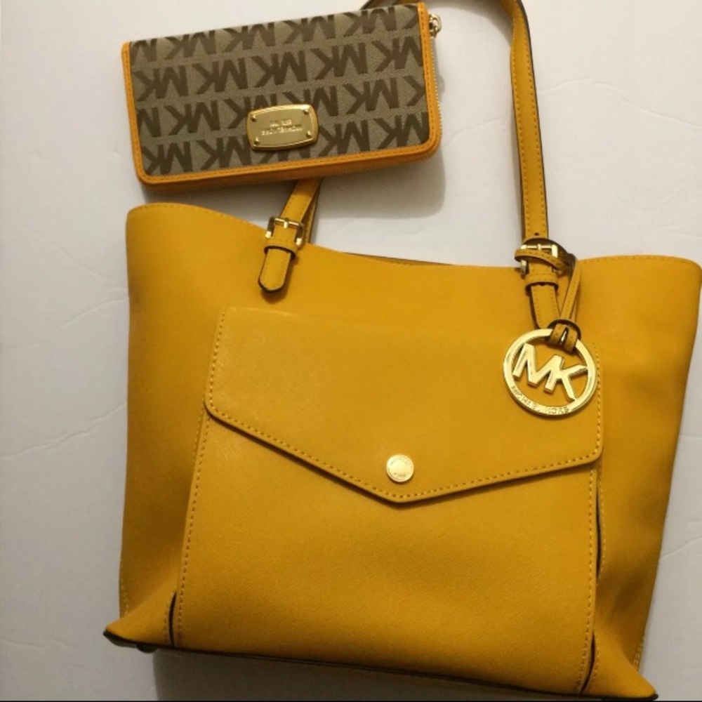 Michael Kors Jet Set Tote + Wallet Continental - Picture 2 of 6